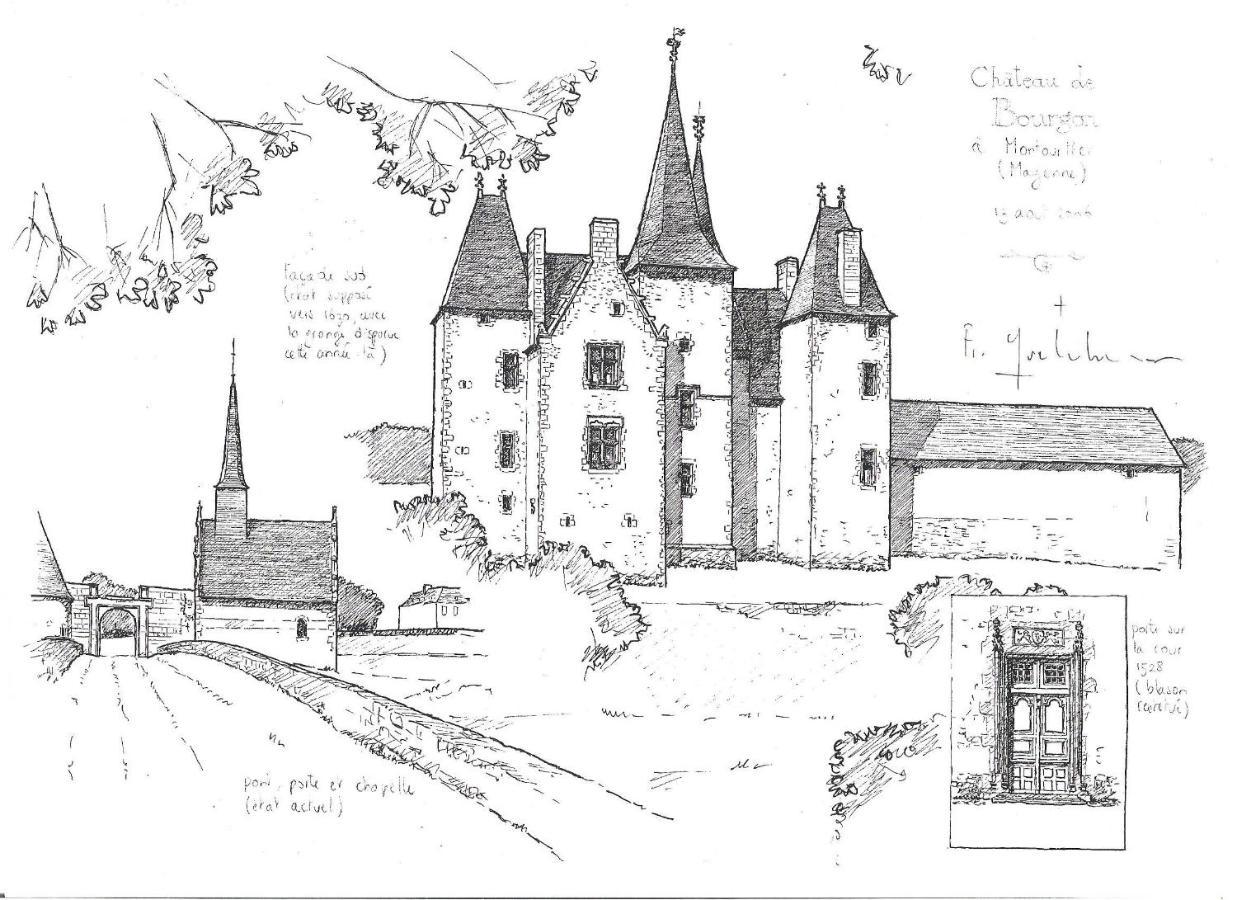 Chateau De Bourgon Montourtier Экстерьер фото